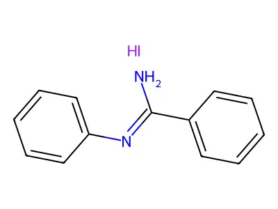 Benzenecarboximidamide, N-phenyl-, monohydriodide structure