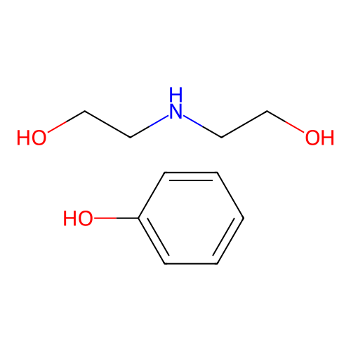 Phenol, compd. with 2,2'-iminobis[ethanol] (1:1) structure