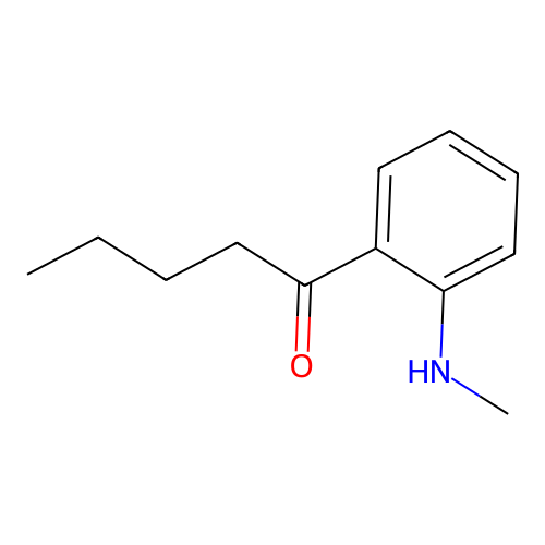 1-Pentanone, 1-(2'-methylaminophenyl)- structure