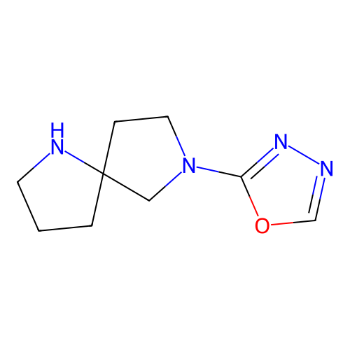1,7-Diazaspiro[4.4]nonane, 7-(1,3,4-oxadiazol-2-yl)- structure