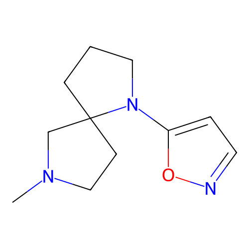 1,7-Diazaspiro[4.4]nonane, 1-(5-isoxazolyl)-7-methyl- structure