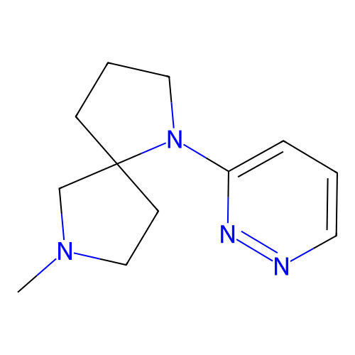 1,7-Diazaspiro[4.4]nonane, 7-methyl-1-(3-pyridazinyl)- structure