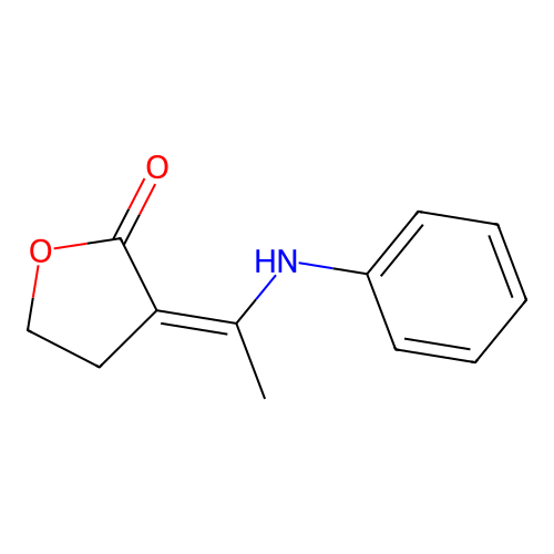 3-(1-Anilinoethylidene)oxolan-2-one structure