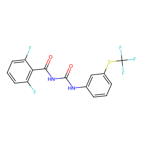 2,6-difluoro-N-({3-[(trifluoromethyl)sulfanyl]phenyl}carbamoyl)benzamide structure