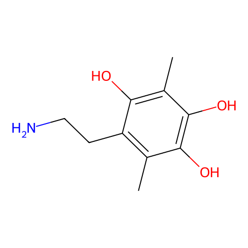 5-(2-Aminoethyl)-3,6-dimethyl-1,2,4-benzenetriol structure