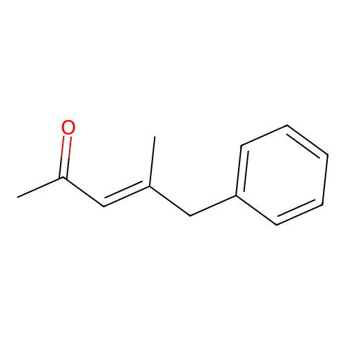 (E)-4-methyl-5-phenylpent-3-en-2-one structure