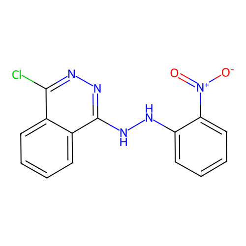1(2H)-Phthalazinone, 4-chloro-, (2-nitrophenyl)hydrazone structure
