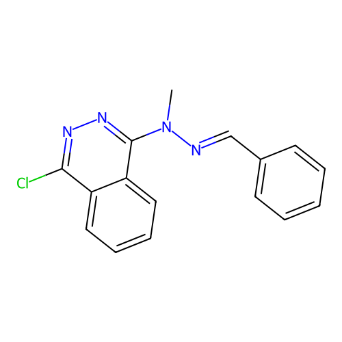 Benzaldehyde, (4-chloro-1-phthalazinyl)methylhydrazone structure