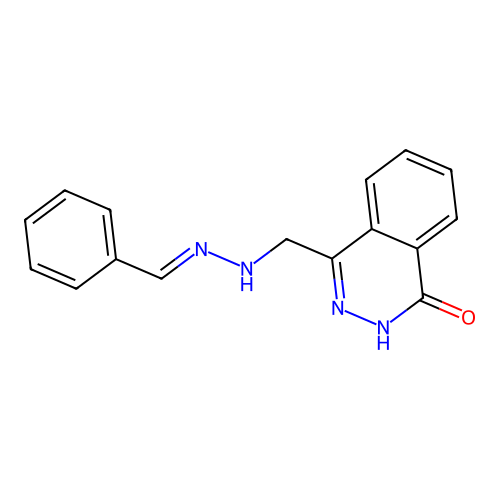 Benzaldehyde, (3,4-dihydro-4-oxo-1-phthalazinyl)methylhydrazone structure