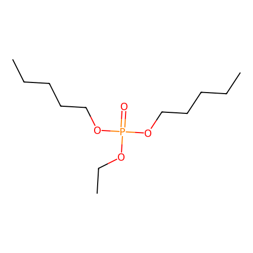 Phosphoric acid, dipentyl ethyl ester structure