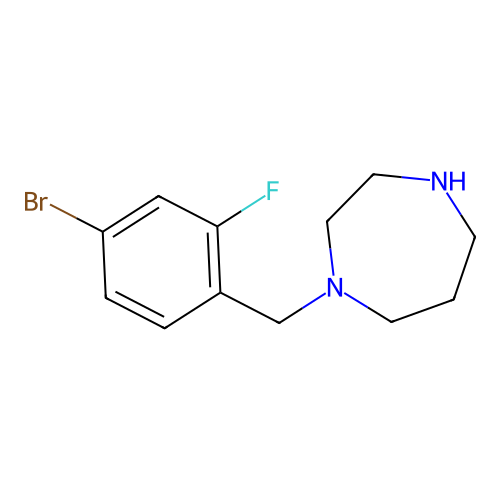 1-(4-Bromo-2-fluorobenzyl)homopiperazine structure