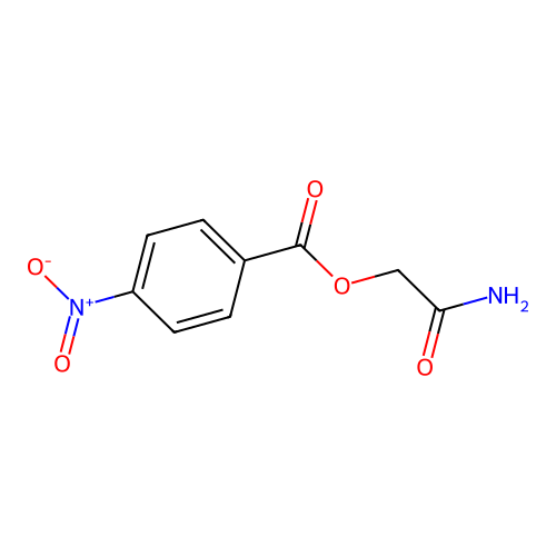 2-Amino-2-oxoethyl 4-nitrobenzoate structure