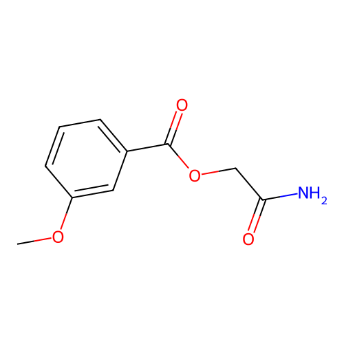 (2-Amino-2-oxoethyl) 3-methoxybenzoate structure