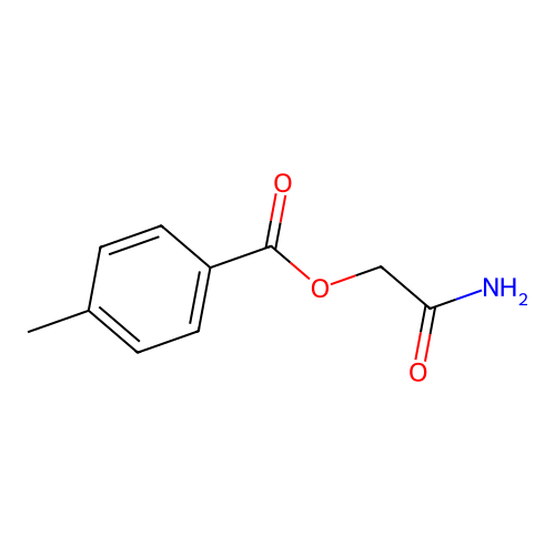 (2-Amino-2-oxoethyl) 4-methylbenzoate structure