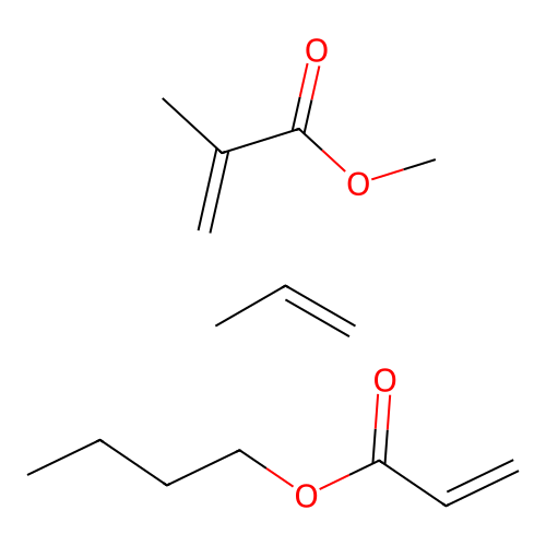 Butyl prop-2-enoate;methyl 2-methylprop-2-enoate;prop-1-ene structure