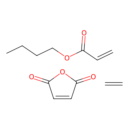 Butyl prop-2-enoate;ethene;furan-2,5-dione structure