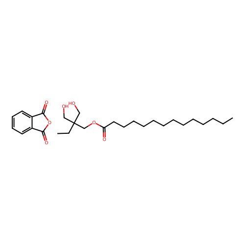 2,2-Bis(hydroxymethyl)butyl tetradecanoate--2-benzofuran-1,3-dione (1/1) structure