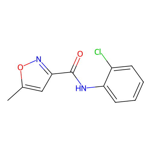 N-(2-chlorophenyl)-5-methyl-1,2-oxazole-3-carboxamide structure