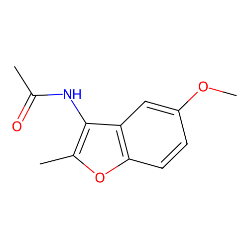 N-(5-Methoxy-2-methyl-benzofuran-3-yl)-acetamide structure