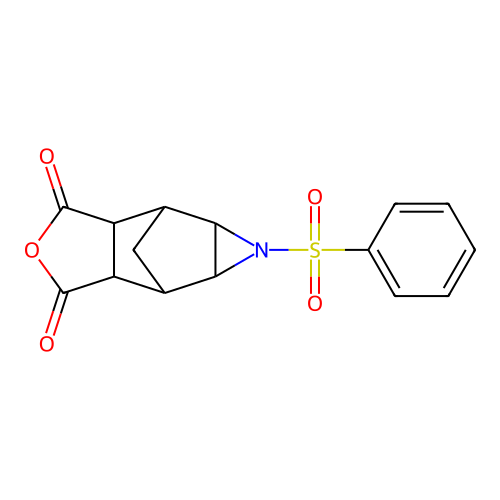 4,7-Methanoisobenzofuran-5,6-imine-1,3-dione, hexahydro-9-(phenylsulfonyl)- structure