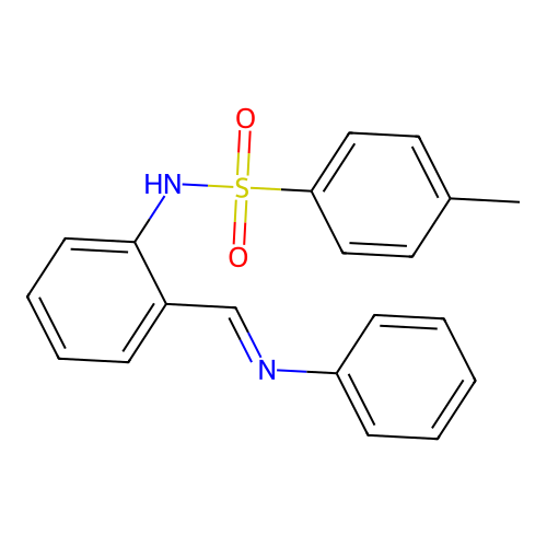 N-(2-tosylaminobenzylidene)aniline structure