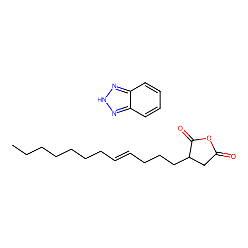 2,5-Furandione, dihydro-3-(tetrapropenyl)-, compd. with 1H-benzotriazole structure