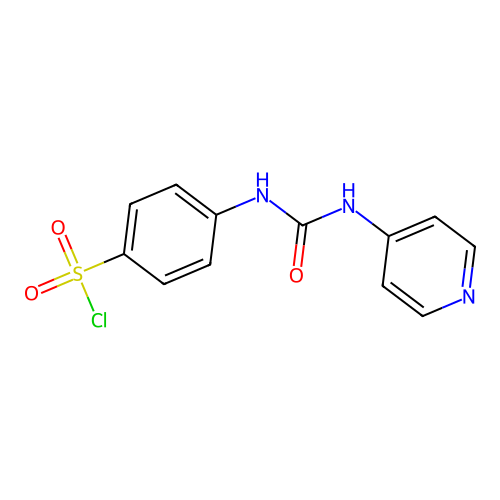 4-(Pyridin-4-ylcarbamoylamino)benzenesulfonyl chloride structure