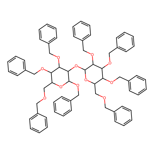 Bn(-2)[Bn(-3)][Bn(-4)][Bn(-6)]Hex(?1-2)[Bn(-3)][Bn(-4)][Bn(-6)]Hex-O-Bn structure