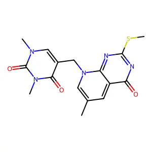 1,3-dimethyl-5-[(6-methyl-2-methylsulfanyl-4-oxopyrido[2,3-d structure