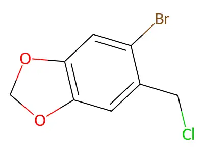 5-Bromo-6-(chloromethyl)-1,3-dioxaindane structure