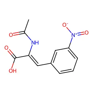 2-Propenoic acid, 2-(acetylamino)-3-(3-nitrophenyl)- structure