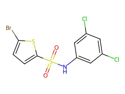 5-bromo-N-(3,5-dichlorophenyl)thiophene-2-sulfonamide structure