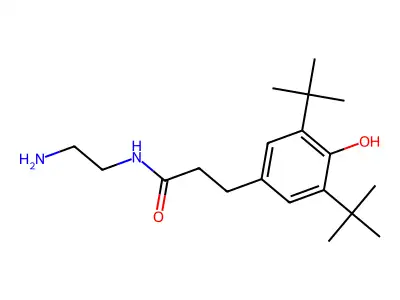Benzenepropanamide, N-(2-aminoethyl)-3,5-bis(1,1-dimethylethyl)-4-hydroxy- structure