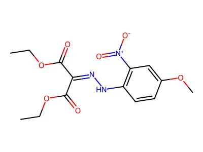 Diethyl 2-[(4-methoxy-2-nitrophenyl)hydrazinylidene]propanedioate structure