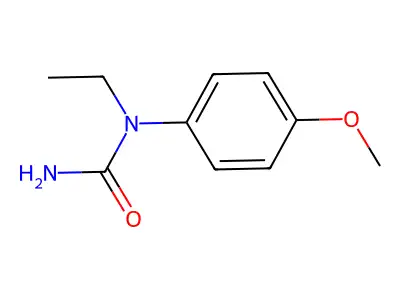 Ethyl-p-anisylurea structure
