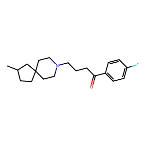 Butyrophenone, 4'-fluoro-4-(2-methyl-8-azaspiro(4.5)dec-8-yl)- structure