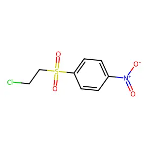 Sulfone, 2-chloroethyl p-nitrophenyl structure