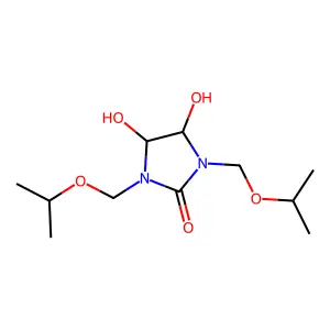 2-Imidazolidinone, 4,5-dihydroxy-1,3-bis((1-methylethoxy)methyl)- structure