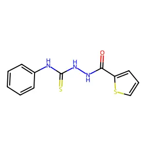 N-phenyl-2-(2-thienylcarbonyl)hydrazinecarbothioamide structure