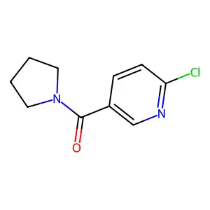 2-Chloro-5-(pyrrolidin-1-ylcarbonyl)pyridine structure