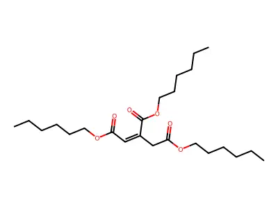 1,2,3-Trihexyl 1-propene-1,2,3-tricarboxylate structure