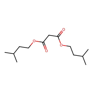 Propan-1,3-dioic acid, di(3-methylbutyl) ester structure