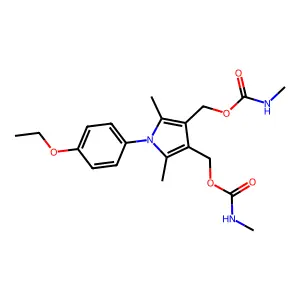 [1-(4-ethoxyphenyl)-2,5-dimethyl-4-(methylcarbamoyloxymethyl structure