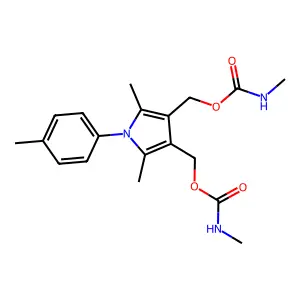 [2,5-dimethyl-4-(methylcarbamoyloxymethyl)-1-(4-methylphenyl structure