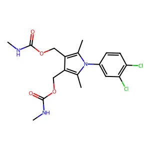 [1-(3,4-dichlorophenyl)-2,5-dimethyl-4-(methylcarbamoyloxyme structure