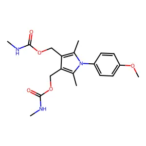 [1-(4-methoxyphenyl)-2,5-dimethyl-4-(methylcarbamoyloxymethy structure