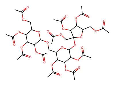 Raffinose undecaacetate structure