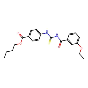 Butyl 4-[(3-ethoxybenzoyl)carbamothioylamino]benzoate structure