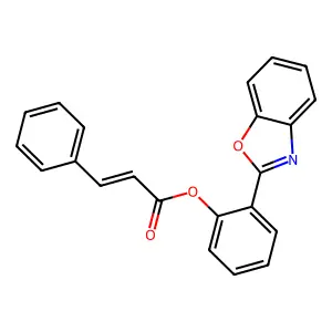 [2-(1,3-Benzoxazol-2-yl)phenyl] 3-phenylprop-2-enoate structure