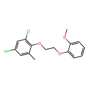 1,5-Dichloro-2-[2-(2-methoxyphenoxy)ethoxy]-3-methylbenzene structure